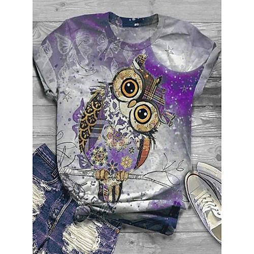 Women's Tops Animal T-shirt Round Neck Daily Summer Purple M L XL 2XL 3XL 4XL 5XL
Women's Tops Animal T-shirt Round Neck Daily Summer Purple M L XL 2XL 3XL 4XL 5XL