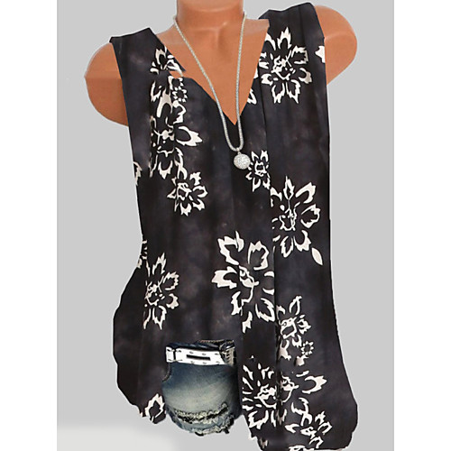 Women's Tops Floral Tank Top V Neck Daily Summer Black S M L XL 2XL 3XL 4XL 5XL
Women's Tops Floral Tank Top V Neck Daily Summer Black S M L XL 2XL 3XL 4XL 5XL
