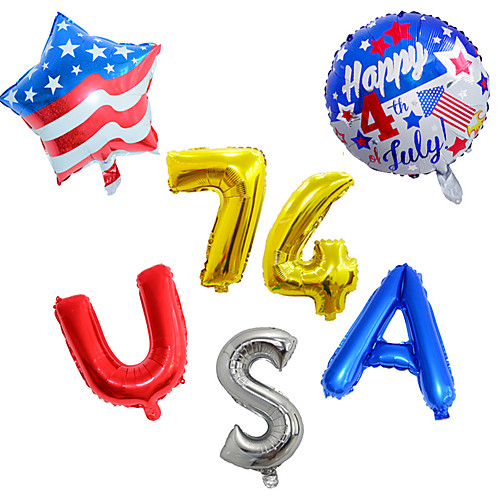 Party Balloons 1 pcs Independence Day Balloon All Stripes / Ripples City / Flag for Party Favors Supplies or Home Decoration
Party Balloons 1 pcs Independence Day Balloon All Stripes / Ripples City / Flag for Party Favors Supplies or Home Decoration