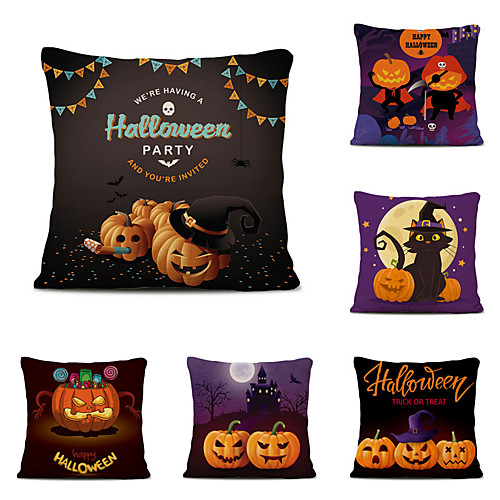 Halloween Party Halloween Decor Horror Ghost Set of 6 Throw Pillow Cases Sofa Cushion Covers Cartoon Halloween Linen Square Decorative
Halloween Party Halloween Decor Horror Ghost Set of 6 Throw Pillow Cases Sofa Cushion Covers Cartoon Halloween Linen Square Decorative