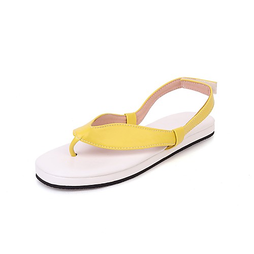 Women's Sandals 2020 Summer Flat Heel Open Toe Minimalism Boho Daily Beach Solid Colored PU Yellow / Dark Blue / Light Blue
Women's Sandals 2020 Summer Flat Heel Open Toe Minimalism Boho Daily Beach Solid Colored PU Yellow / Dark Blue / Light Blue