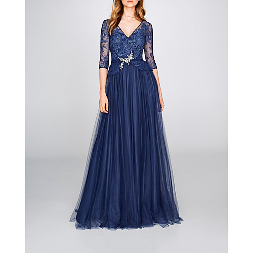 A-Line Elegant Floral Engagement Formal Evening Dress V Neck Half Sleeve Floor Length Tulle with Pleats Beading Embroidery 2021
A-Line Elegant Floral Engagement Formal Evening Dress V Neck Half Sleeve Floor Length Tulle with Pleats Beading Embroidery 2021