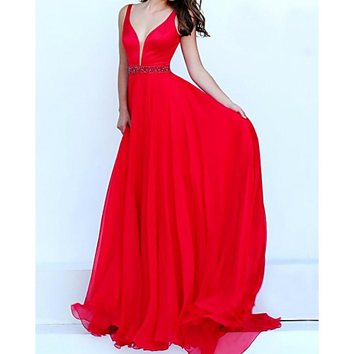 A-Line Elegant Engagement Formal Evening Dress Illusion Neck V Neck Sleeveless Floor Length Chiffon Satin with Sash / Ribbon Pleats 2021
A-Line Elegant Engagement Formal Evening Dress Illusion Neck V Neck Sleeveless Floor Length Chiffon Satin with Sash / Ribbon Pleats 2021