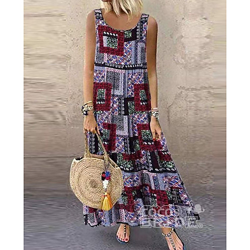 Women's A-Line Dress Maxi long Dress - Sleeveless Print Summer Casual Chinoiserie 2020 Wine Blue Gray S M L XL
Women's A-Line Dress Maxi long Dress - Sleeveless Print Summer Casual Chinoiserie 2020 Wine Blue Gray S M L XL