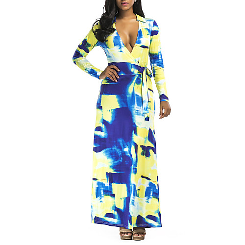 Women's Sheath Dress Maxi long Dress - Long Sleeve Tie Dye Fall Sexy 2020 Blue S M L XL
Women's Sheath Dress Maxi long Dress - Long Sleeve Tie Dye Fall Sexy 2020 Blue S M L XL