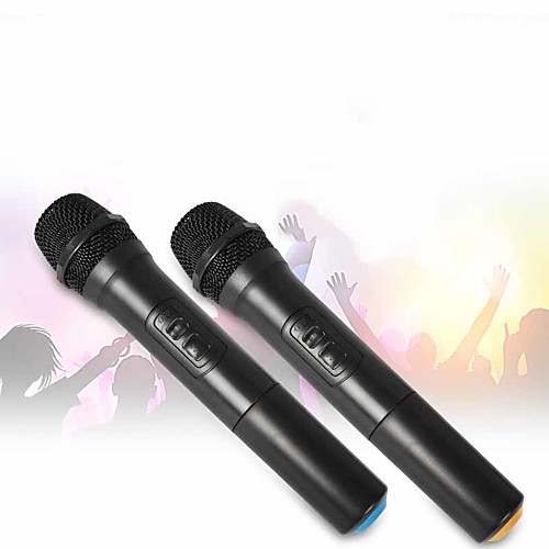 

karaoke dynamic microphone portable singing handheld speaker &gt;90 for conference stage ktv interview home 5 w 0.08-18 khz 2200 mah 12 v battery powered for studio recording & broadcasting
