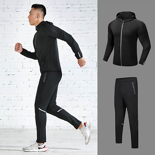 Men's Pocket Drawstring Tracksuit Activewear Set Workout Outfits 2pcs Running Active Training Jogging Reflective Breathable Quick Dry Sportswear Athletic Clothing Set Long Sleeve Activewear Stretchy
Men's Pocket Drawstring Tracksuit Activewear Set Workout Outfits 2pcs Running Active Training Jogging Reflective Breathable Quick Dry Sportswear Athletic Clothing Set Long Sleeve Activewear Stretchy