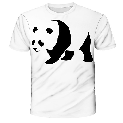 Men's Graphic Animal Panda Print T-shirt Street chic Exaggerated Daily Holiday White
Men's Graphic Animal Panda Print T-shirt Street chic Exaggerated Daily Holiday White