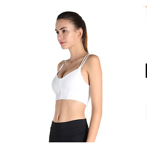 Women's Sports Bra Medium Support Cross Back Removable Pad Solid Color White Black Purple Red Yoga Running Fitness Bra Top Sport Activewear Breathable Comfort Quick Dry Moisture Wicking Micro-elastic
Women's Sports Bra Medium Support Cross Back Removable Pad Solid Color White Black Purple Red Yoga Running Fitness Bra Top Sport Activewear Breathable Comfort Quick Dry Moisture Wicking Micro-elastic