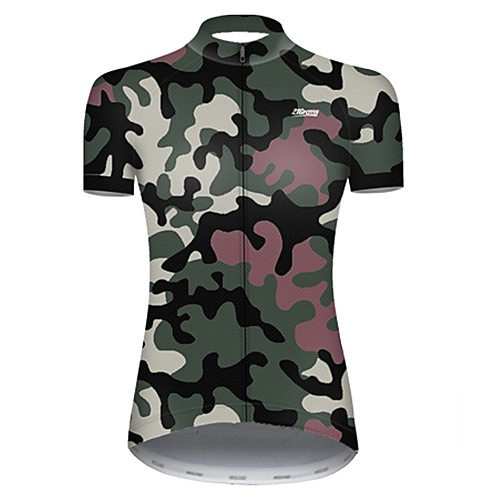 21Grams Women's Short Sleeve Cycling Jersey Nylon Polyester Camouflage Patchwork Camo / Camouflage Bike Jersey Top Mountain Bike MTB Road Bike Cycling Breathable Quick Dry Ultraviolet Resistant Sports
21Grams Women's Short Sleeve Cycling Jersey Nylon Polyester Camouflage Patchwork Camo / Camouflage Bike Jersey Top Mountain Bike MTB Road Bike Cycling Breathable Quick Dry Ultraviolet Resistant Sports
