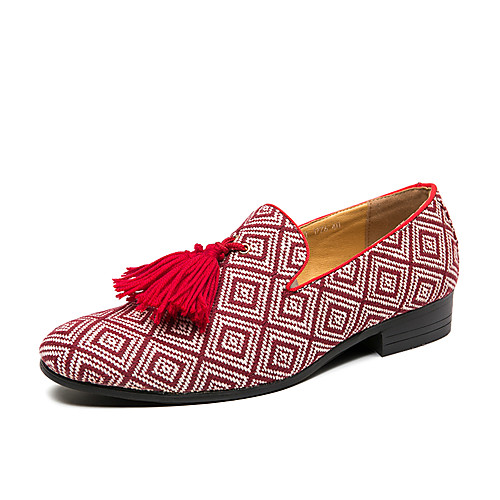 Men's Summer / Fall Casual / Beach Daily Office & Career Loafers & Slip-Ons Knit Non-slipping Wear Proof Red / Tassel
Men's Summer / Fall Casual / Beach Daily Office & Career Loafers & Slip-Ons Knit Non-slipping Wear Proof Red / Tassel