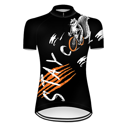21Grams Women's Short Sleeve Cycling Jersey Nylon BlackWhite Squirrel Animal Bike Jersey Top Mountain Bike MTB Road Bike Cycling Breathable Quick Dry Sports Clothing Apparel / Micro-elastic
21Grams Women's Short Sleeve Cycling Jersey Nylon BlackWhite Squirrel Animal Bike Jersey Top Mountain Bike MTB Road Bike Cycling Breathable Quick Dry Sports Clothing Apparel / Micro-elastic