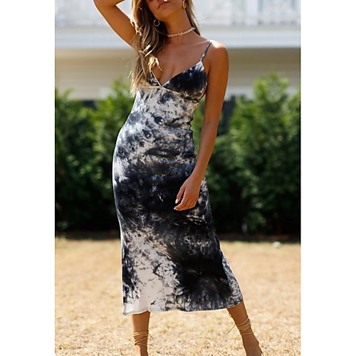 Women's Strap Dress Midi Dress - Sleeveless Tie Dye Summer Sexy 2020 Blue S M L XL
Women's Strap Dress Midi Dress - Sleeveless Tie Dye Summer Sexy 2020 Blue S M L XL