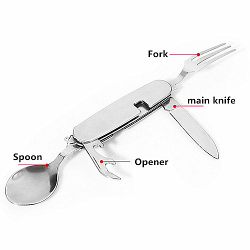 Folding Fork Multifunction Outdoor Camping Picnic Tableware With Spon And Knife Bottle Opener Stainless Steel Cutlery Set
Folding Fork Multifunction Outdoor Camping Picnic Tableware With Spon And Knife Bottle Opener Stainless Steel Cutlery Set