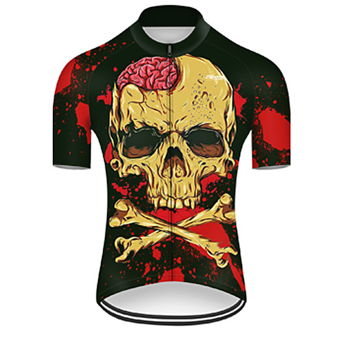21Grams Men's Short Sleeve Cycling Jersey Nylon Black / Red Tie Dye 3D Skull Bike Jersey Top Mountain Bike MTB Road Bike Cycling Quick Dry Breathable Sports Clothing Apparel / Micro-elastic
21Grams Men's Short Sleeve Cycling Jersey Nylon Black / Red Tie Dye 3D Skull Bike Jersey Top Mountain Bike MTB Road Bike Cycling Quick Dry Breathable Sports Clothing Apparel / Micro-elastic