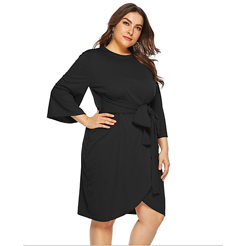 Women's Shift Dress Knee Length Dress Black Yellow 3/4 Length Sleeve Solid Color Summer V Neck Casual Chinoiserie 2021 L XL XXL 3XL 4XL / Plus Size
Women's Shift Dress Knee Length Dress Black Yellow 3/4 Length Sleeve Solid Color Summer V Neck Casual Chinoiserie 2021 L XL XXL 3XL 4XL / Plus Size