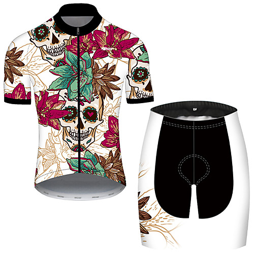 21Grams Men's Short Sleeve Cycling Jersey with Shorts Nylon Polyester Black / Red Skull Floral Botanical Funny Bike Clothing Suit Breathable 3D Pad Quick Dry Ultraviolet Resistant Reflective Strips
21Grams Men's Short Sleeve Cycling Jersey with Shorts Nylon Polyester Black / Red Skull Floral Botanical Funny Bike Clothing Suit Breathable 3D Pad Quick Dry Ultraviolet Resistant Reflective Strips