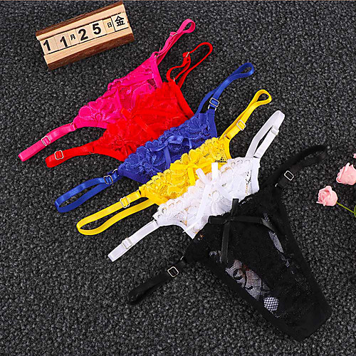 Women's Lace / Basic G-strings & Thongs Panties - Normal Low Waist White Black Red One-Size
Women's Lace / Basic G-strings & Thongs Panties - Normal Low Waist White Black Red One-Size