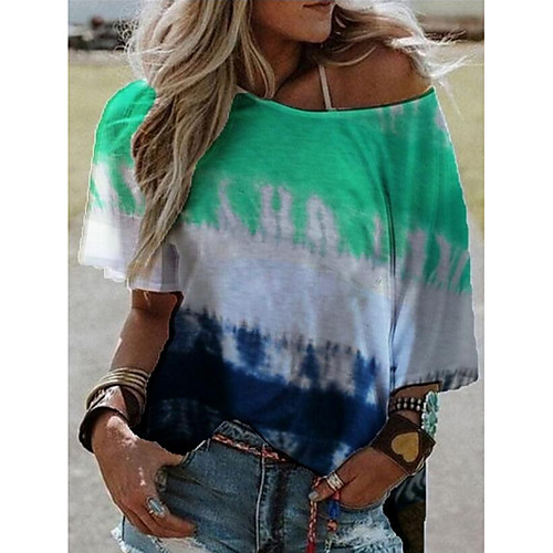 Women's T-shirt Color Block Tops Round Neck Daily Summer Blue Purple Red S M L XL 2XL 3XL 4XL 5XL
Women's T-shirt Color Block Tops Round Neck Daily Summer Blue Purple Red S M L XL 2XL 3XL 4XL 5XL