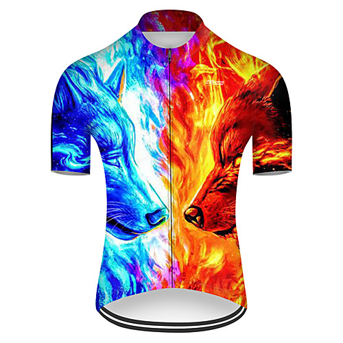 21Grams Men's Short Sleeve Cycling Jersey BlueYellow Animal Bike Top Mountain Bike MTB Road Bike Cycling Breathable Sports Clothing Apparel / Micro-elastic
21Grams Men's Short Sleeve Cycling Jersey BlueYellow Animal Bike Top Mountain Bike MTB Road Bike Cycling Breathable Sports Clothing Apparel / Micro-elastic