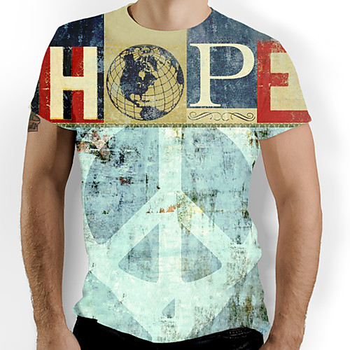 Men's T shirt Graphic Letter Print Short Sleeve Daily Tops Basic Light Blue
Men's T shirt Graphic Letter Print Short Sleeve Daily Tops Basic Light Blue
