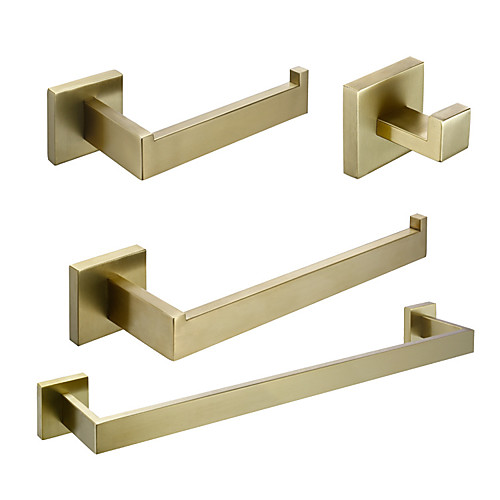 Towel Bar / Toilet Paper Holder New Design Modern Stainless Steel 4pcs - Bathroom Single Wall Mounted
Towel Bar / Toilet Paper Holder New Design Modern Stainless Steel 4pcs - Bathroom Single Wall Mounted