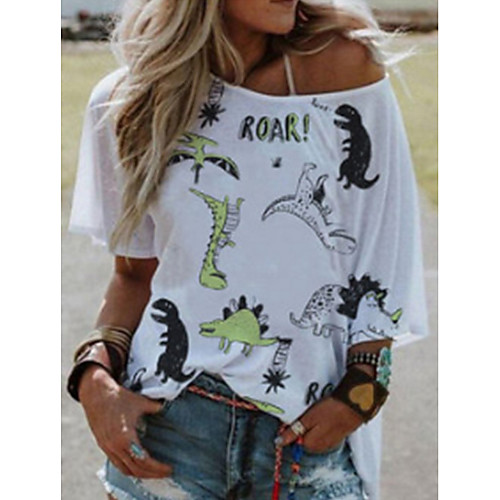 Women's T-shirt Cartoon Tops Round Neck Daily Summer White S M L XL 2XL 3XL 4XL 5XL
Women's T-shirt Cartoon Tops Round Neck Daily Summer White S M L XL 2XL 3XL 4XL 5XL