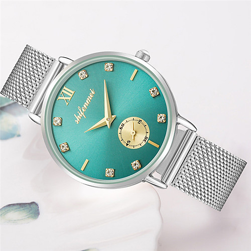 Women's Steel Band Watches Casual Fashion Stainless Steel Japanese Quartz Black Gold Silver Water Resistant / Waterproof 30 m 1 pc Analog One Year Battery Life
Women's Steel Band Watches Casual Fashion Stainless Steel Japanese Quartz Black Gold Silver Water Resistant / Waterproof 30 m 1 pc Analog One Year Battery Life