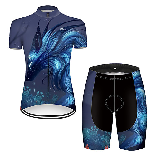 21Grams Women's Short Sleeve Cycling Jersey with Shorts Nylon Polyester Black / Blue Dragon Animal Floral Botanical Bike Clothing Suit Breathable 3D Pad Quick Dry Ultraviolet Resistant Reflective
21Grams Women's Short Sleeve Cycling Jersey with Shorts Nylon Polyester Black / Blue Dragon Animal Floral Botanical Bike Clothing Suit Breathable 3D Pad Quick Dry Ultraviolet Resistant Reflective