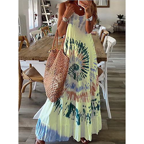 Women's Strap Dress Knee Length Dress - Sleeveless Print Summer Casual Chinoiserie 2020 White Yellow S M L XL
Women's Strap Dress Knee Length Dress - Sleeveless Print Summer Casual Chinoiserie 2020 White Yellow S M L XL