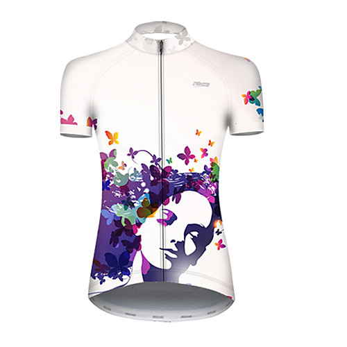 21Grams Women's Short Sleeve Cycling Jersey Nylon Blue / White Butterfly Gradient Bike Jersey Top Mountain Bike MTB Road Bike Cycling Breathable Quick Dry Sports Clothing Apparel / Micro-elastic
21Grams Women's Short Sleeve Cycling Jersey Nylon Blue / White Butterfly Gradient Bike Jersey Top Mountain Bike MTB Road Bike Cycling Breathable Quick Dry Sports Clothing Apparel / Micro-elastic