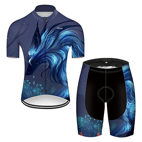 21Grams Men's Short Sleeve Cycling Jersey with Shorts Nylon Polyester Black / Blue Dragon Animal Floral Botanical Bike Clothing Suit Breathable 3D Pad Quick Dry Ultraviolet Resistant Reflective Strips
21Grams Men's Short Sleeve Cycling Jersey with Shorts Nylon Polyester Black / Blue Dragon Animal Floral Botanical Bike Clothing Suit Breathable 3D Pad Quick Dry Ultraviolet Resistant Reflective Strips