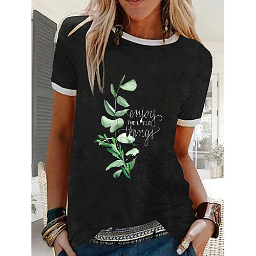 Women's T-shirt Graphic Tops - Print Round Neck Basic Daily Black M L XL 2XL 3XL
Women's T-shirt Graphic Tops - Print Round Neck Basic Daily Black M L XL 2XL 3XL