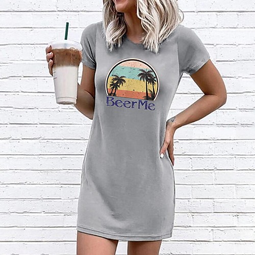 Women's Sheath Dress Short Mini Dress - Short Sleeves Geometric Summer Elegant 2020 Gray S M L XL XXL
Women's Sheath Dress Short Mini Dress - Short Sleeves Geometric Summer Elegant 2020 Gray S M L XL XXL