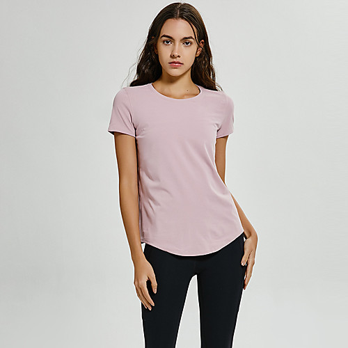 Women's Yoga Top Fashion Pink Blue Elastane Yoga Running Fitness Tee / T-shirt Short Sleeve Sport Activewear Breathable Quick Dry Comfortable Stretchy
Women's Yoga Top Fashion Pink Blue Elastane Yoga Running Fitness Tee / T-shirt Short Sleeve Sport Activewear Breathable Quick Dry Comfortable Stretchy