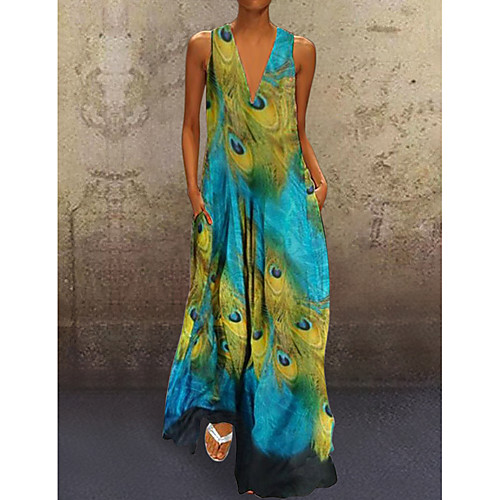 Women's Sheath Dress Maxi long Dress Royal Blue Light Blue Sleeveless Geometric Spring & Summer V Neck Basic Hot Vintage 2021 S M L XL XXL 3XL 4XL 5XL / Plus Size
Women's Sheath Dress Maxi long Dress Royal Blue Light Blue Sleeveless Geometric Spring & Summer V Neck Basic Hot Vintage 2021 S M L XL XXL 3XL 4XL 5XL / Plus Size