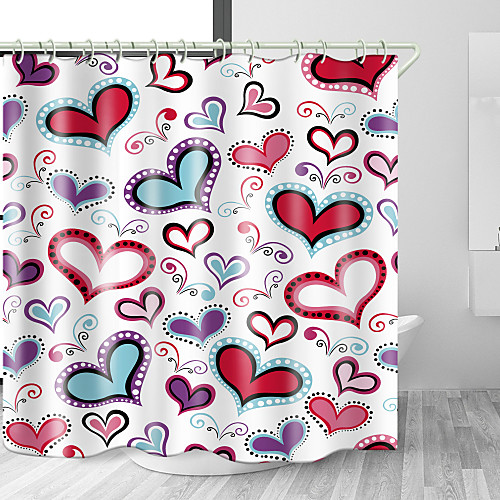 Heart Haped love Digital Print Waterproof Fabric Shower Curtain for Bathroom Home Decor Covered Bathtub Curtains Liner Includes with Hooks
Heart Haped love Digital Print Waterproof Fabric Shower Curtain for Bathroom Home Decor Covered Bathtub Curtains Liner Includes with Hooks