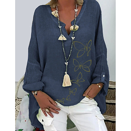 Women's Blouse Shirt Animal Long Sleeve V Neck Tops Basic Top White Purple Blushing Pink
Women's Blouse Shirt Animal Long Sleeve V Neck Tops Basic Top White Purple Blushing Pink