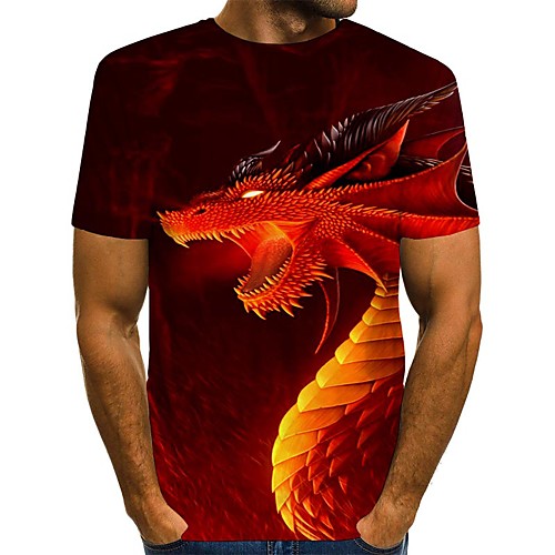 Men's T shirt Graphic Animal Print Short Sleeve Daily Tops Streetwear Blue Red
Men's T shirt Graphic Animal Print Short Sleeve Daily Tops Streetwear Blue Red