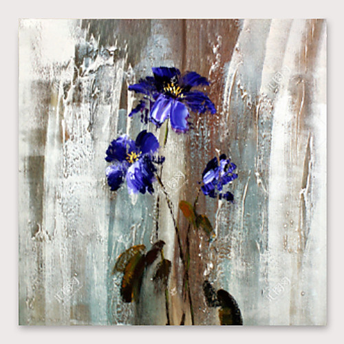 Oil Painting Hand Painted Square Abstract Floral / Botanical Modern Stretched Canvas
Oil Painting Hand Painted Square Abstract Floral / Botanical Modern Stretched Canvas