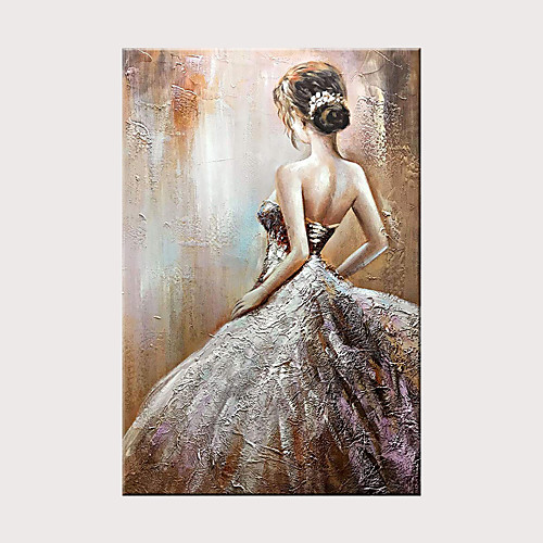 Oil Painting Hand Painted Vertical Abstract People Modern Rolled Canvas (No Frame)
Oil Painting Hand Painted Vertical Abstract People Modern Rolled Canvas (No Frame)