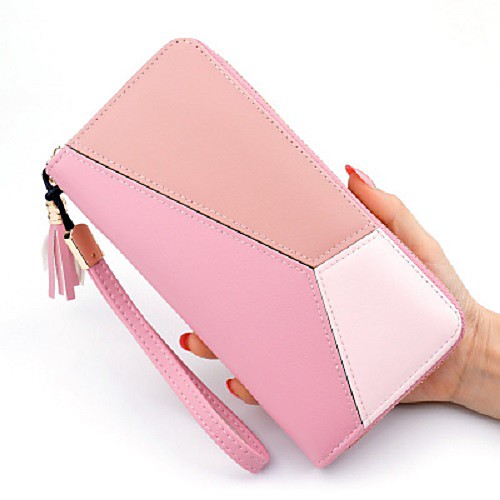 Women's Bags PU Leather Wallet Wristlet Bag Tassel Geometric Formal Blushing Pink
Women's Bags PU Leather Wallet Wristlet Bag Tassel Geometric Formal Blushing Pink