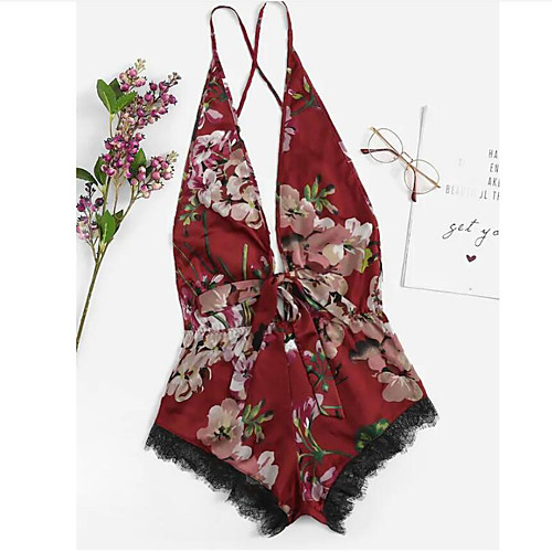 Women's Criss Cross Lace Bow Bodysuits Nightwear Geometric Embroidered White / Blue / Wine S M L / Strap
Women's Criss Cross Lace Bow Bodysuits Nightwear Geometric Embroidered White / Blue / Wine S M L / Strap