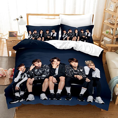 BTS Home Textiles 3D Bedding Set Duvet Cover with Pillowcase 2/3pcs Bedroom Duvet Cover Sets Bedding BTS
BTS Home Textiles 3D Bedding Set Duvet Cover with Pillowcase 2/3pcs Bedroom Duvet Cover Sets Bedding BTS