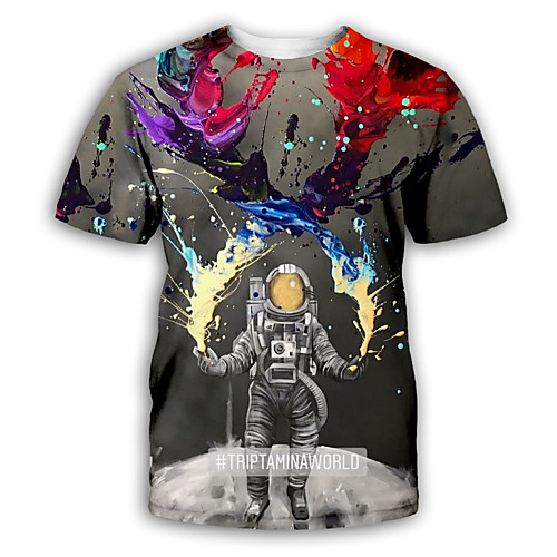 Men's T shirt Graphic Print Short Sleeve Party Tops Exaggerated Red Rainbow Gray
Men's T shirt Graphic Print Short Sleeve Party Tops Exaggerated Red Rainbow Gray