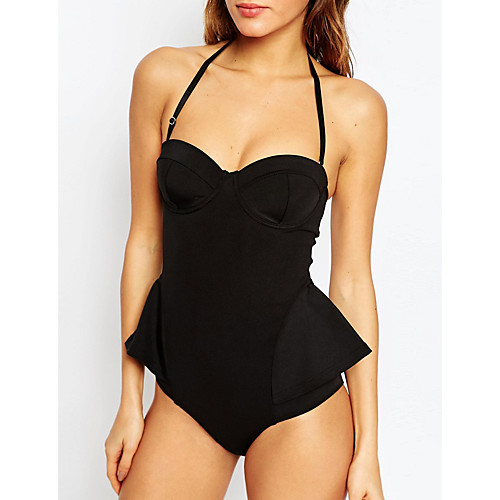 Women's One Piece Swimsuit Normal Halter Neck Swimwear Bathing Suits White Black
Women's One Piece Swimsuit Normal Halter Neck Swimwear Bathing Suits White Black