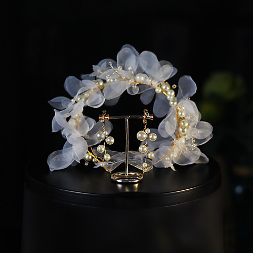 Sweet Style Crystal / Imitation Pearl / Alloy Headbands / Suits with Crystal / Faux Pearl / Floral 1pc Wedding / Daily Wear Headpiece
Sweet Style Crystal / Imitation Pearl / Alloy Headbands / Suits with Crystal / Faux Pearl / Floral 1pc Wedding / Daily Wear Headpiece