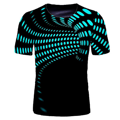 Men's T shirt Graphic Optical Illusion Print Short Sleeve Daily Tops Basic Navy Blue
Men's T shirt Graphic Optical Illusion Print Short Sleeve Daily Tops Basic Navy Blue