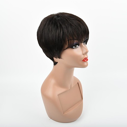 Remy Human Hair Wig Short Natural Straight Pixie Cut Natural Best Quality Hot Sale Capless Brazilian Hair Women's Natural Black #1B
Remy Human Hair Wig Short Natural Straight Pixie Cut Natural Best Quality Hot Sale Capless Brazilian Hair Women's Natural Black #1B