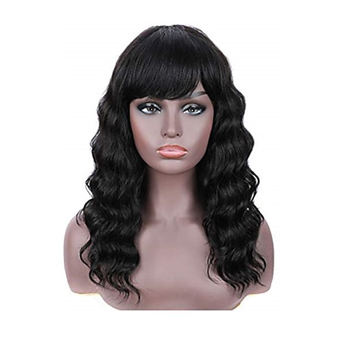 Remy Human Hair Wig Long Body Wave With Bangs Natural Black Party Women New Arrival Capless Brazilian Hair Women's Natural Black 16 inch
Remy Human Hair Wig Long Body Wave With Bangs Natural Black Party Women New Arrival Capless Brazilian Hair Women's Natural Black 16 inch